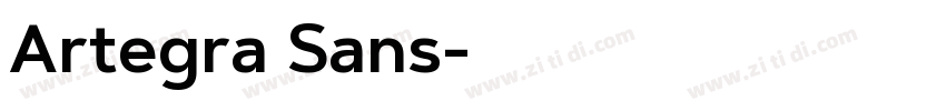 Artegra Sans字体转换